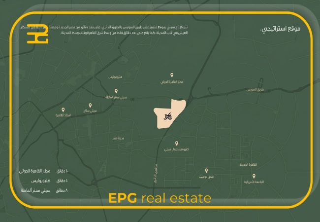Taj City New Cairo Compound Location